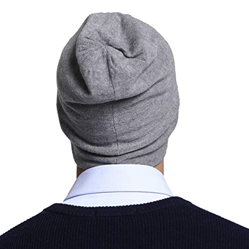 RIONA Gorro de Lana Merino 100% Australiano para Hombres Gorros Ligeros y cálidos con Calavera Gorros