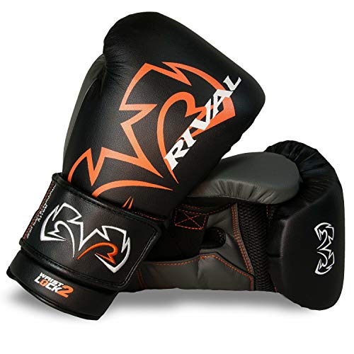 RIVAL Guantes de boxeo RS11V Evolution, color negro, guantes de entrenamiento de entrenamiento de Sparring (18 onzas)
