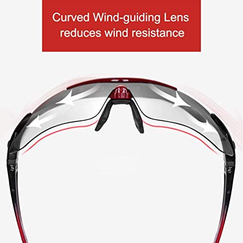 ROCKBROS Gafas Fotocromáticas Lente Transparentes Deportivas Protección UV400 para Ciclismo Bicicleta Running Conducir, Unisex