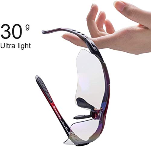 ROCKBROS Gafas Fotocromáticas Lente Transparentes Deportivas Protección UV400 para Ciclismo Bicicleta Running Conducir, Unisex