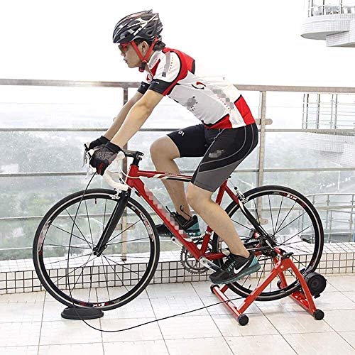 Rodillo Bicicleta Entrenador de bicicletas Soporte Premium Acero interior Magnético Bicicleta Ejercicio Entrenador Transporte Reducción silenciosa Reducción Estacionario Estacionario Stand Fluid Bike