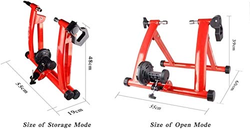 Rodillo Bicicleta Entrenador de bicicletas Soporte Premium Acero interior Magnético Bicicleta Ejercicio Entrenador Transporte Reducción silenciosa Reducción Estacionario Estacionario Stand Fluid Bike