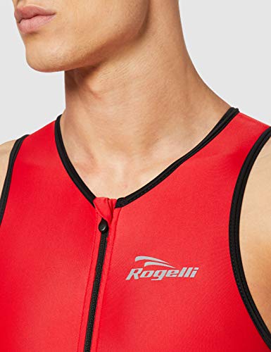 Rogelli Triathlonanzug Florida - Traje de baño para competición para Hombre, Color Negro, Talla S