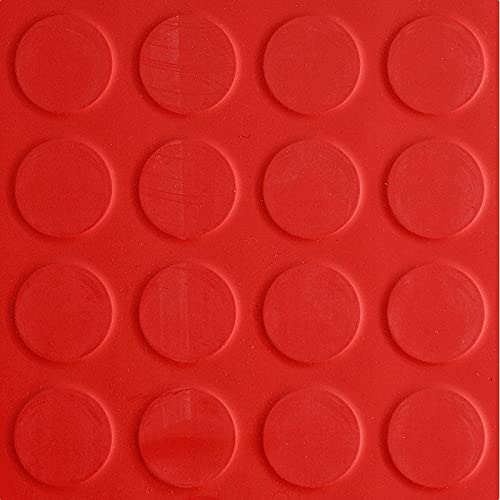 Rollo suelo de círculos o suelo de goma para garaje | Pavimento antideslizante mulitusos | Suelo pirelli | Revestimiento para suelo de garaje, taller o industria (1 x 15 m, Azul)