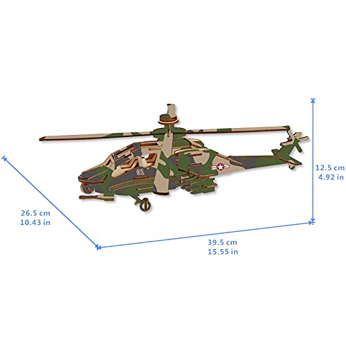 Rompecabezas de Madera 3D Modelo Adulto DIY Kit de artesanía ensamblado Láser- avión