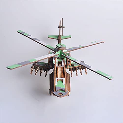 Rompecabezas de Madera 3D Modelo Adulto DIY Kit de artesanía ensamblado Láser- avión