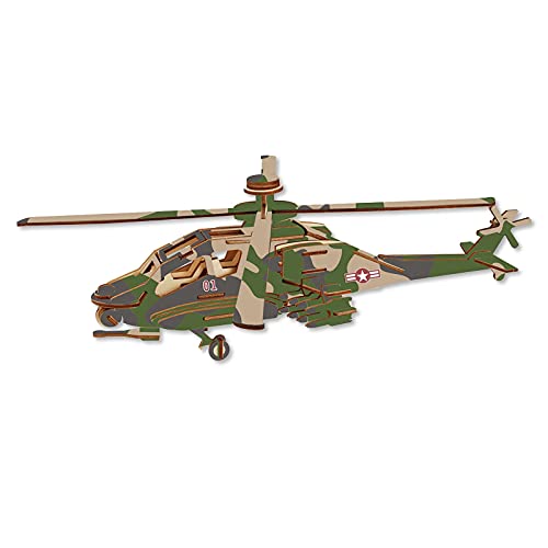 Rompecabezas de Madera 3D Modelo Adulto DIY Kit de artesanía ensamblado Láser- avión