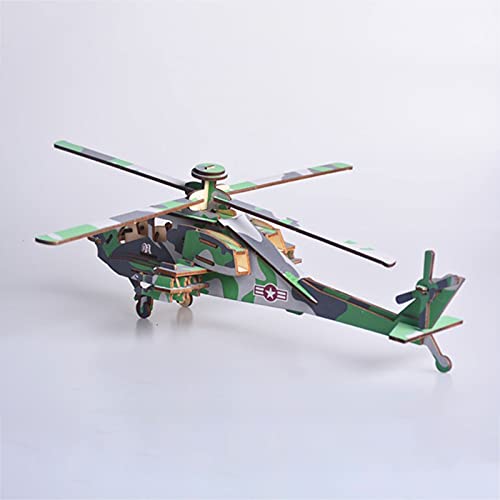 Rompecabezas de Madera 3D Modelo Adulto DIY Kit de artesanía ensamblado Láser- avión