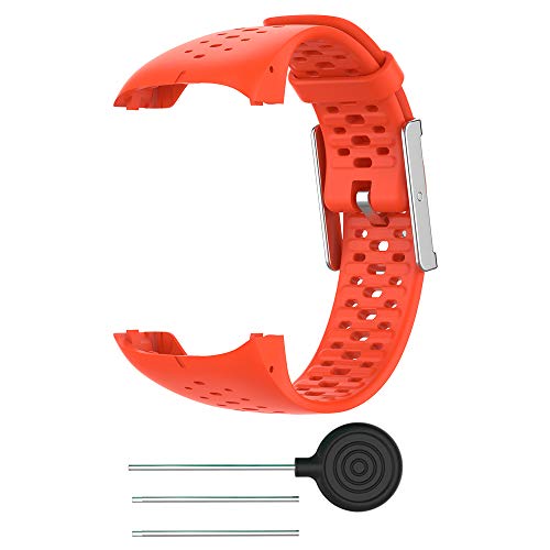 RongYooo WIIKAI Compatible con Polar M400/M430 Correas para Relojes, Correa de Pulsera de Reemplazo.(Naranja)