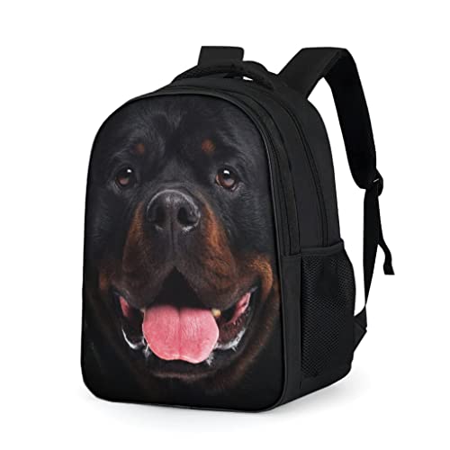 Rottweiler - Mochila escolar para adultos, regalo para niños y niñas, gris brillante., talla única,