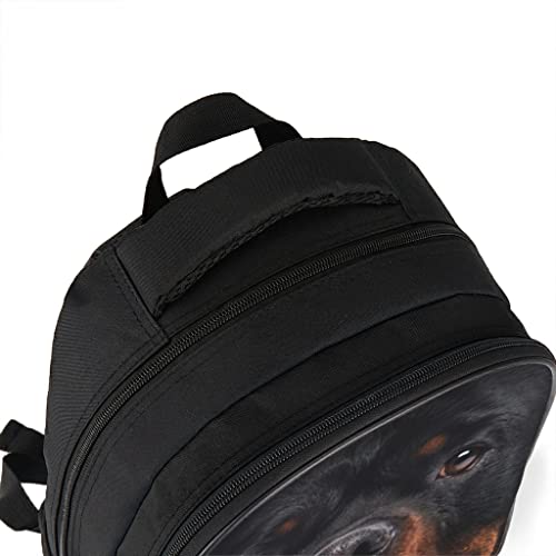 Rottweiler - Mochila escolar para adultos, regalo para niños y niñas, gris brillante., talla única,