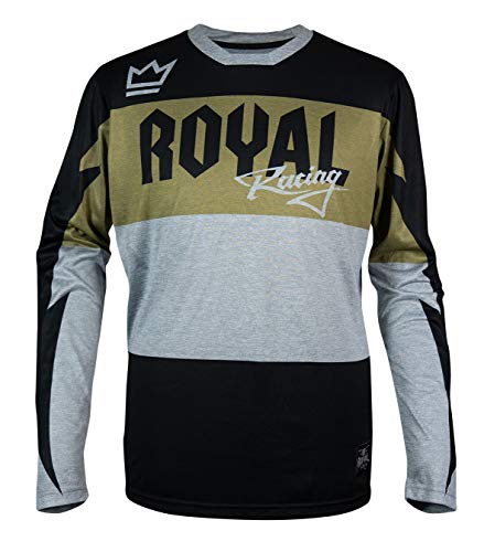 Royal Racing Race - Camiseta Unisex, Unisex Adulto, 0065-65-545, Vert Olive/Noir Chiné, Extra-Large