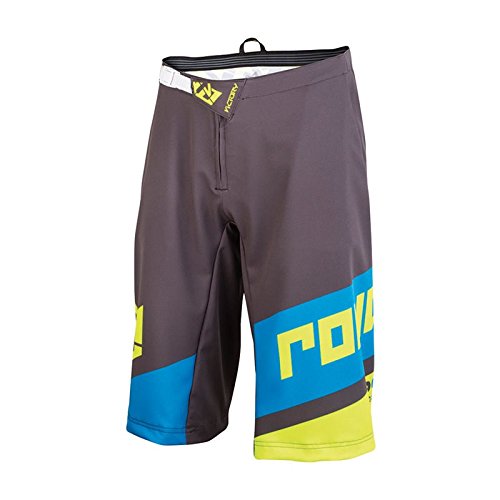 Royal Racing Victory Race Pantalones Cortos para Hombre, Hombre, Color Gris/Jaune/Bleu, tamaño L