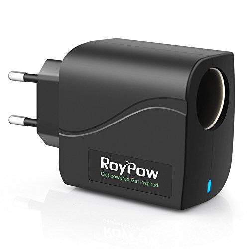 RoyPow convertidor de Transformador de alimentación 24W 12V2A Adaptador de CA a CC / 220V a 12V Enchufe del Encendedor del Coche