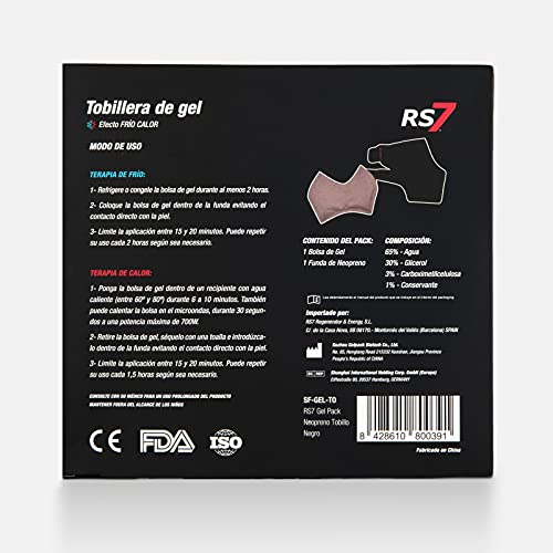 RS7 Tobillera de Gel + 3 RS7 Cápsulas Plus + 1 Crema Fisio Forte