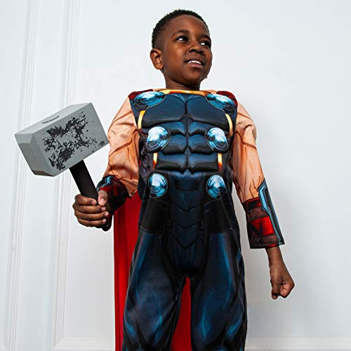 Rubies 640836M - Disfraz infantil de Marvel Avengers Thor, talla M, color negro