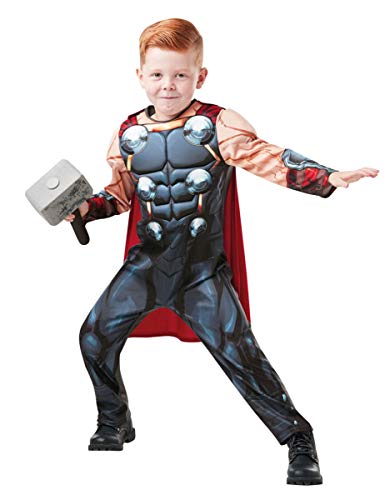 Rubies 640836M - Disfraz infantil de Marvel Avengers Thor, talla M, color negro