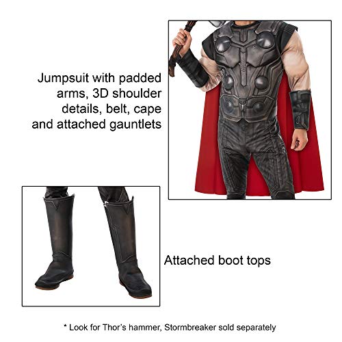 Rubies - Disfraz Oficial de Los Vengadores Endgame Thor, para Hombre Adulto