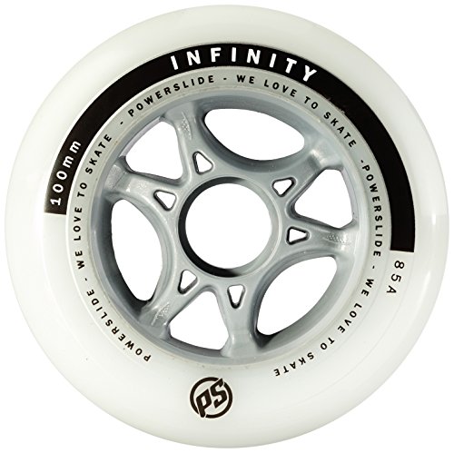 Ruedas poweslide Infinity II 4-Pack, Blanco, 84 mm, 905226