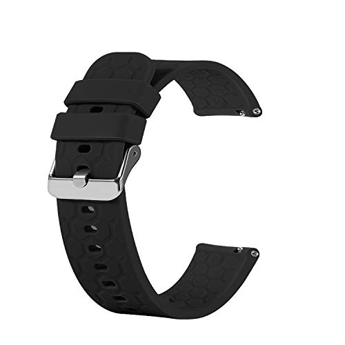 Ruentech - Pulsera de repuesto de silicona compatible con Garmin Vivoactive 4s GPS Smartwatch