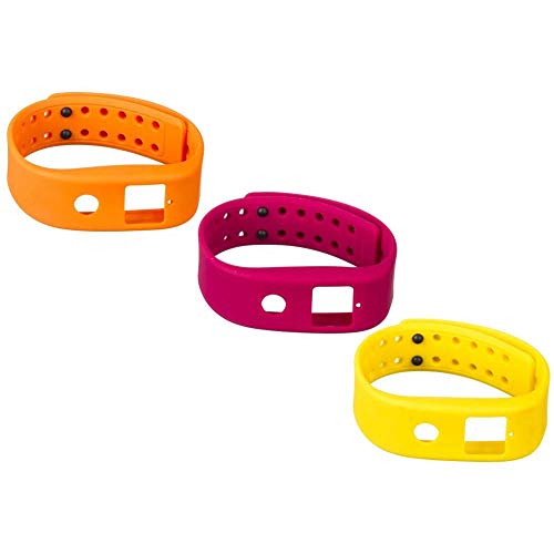 Runtastic Orbit - Set 3 pulseras para Runtastic Orbit, color naranja, rosa, amarillo