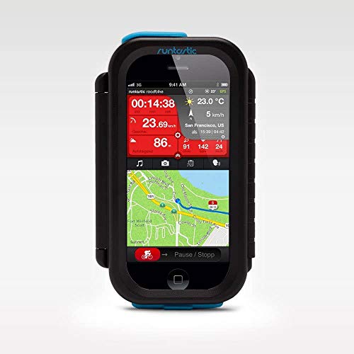 Runtastic RUNCAA1B - Carcasa de smartphone para bicicleta, color negro