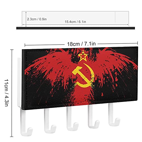 Rusia - Gancho para banderas de martillo (URSS), diseño de hoz de la URSS para colgar en la pared, con 5 ganchos, decoración de cocina