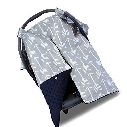 Ruspela Cubierta de asiento de coche de bebé Canopy cubierta de lactancia transpirable algodón infantil cubierta de lactancia para bebés asiento de coche Canopy