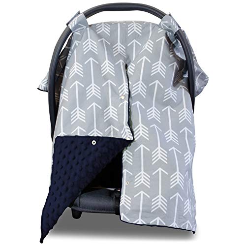 Ruspela Cubierta de asiento de coche de bebé Canopy cubierta de lactancia transpirable algodón infantil cubierta de lactancia para bebés asiento de coche Canopy