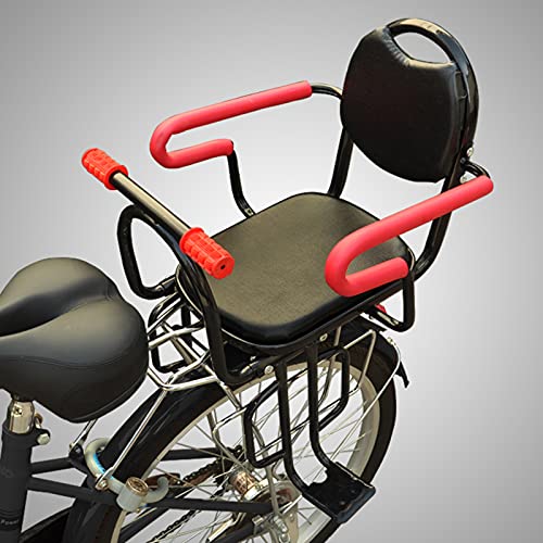 RYUNQ Asiento Trasero De Bicicleta para Niños, Infantil Bicicletas Volver Asiento De La Bicicleta con Valla Desmontable Reposabrazos Y El Pedal De Los Niños, Asiento Trasero para 2 A 5 Años