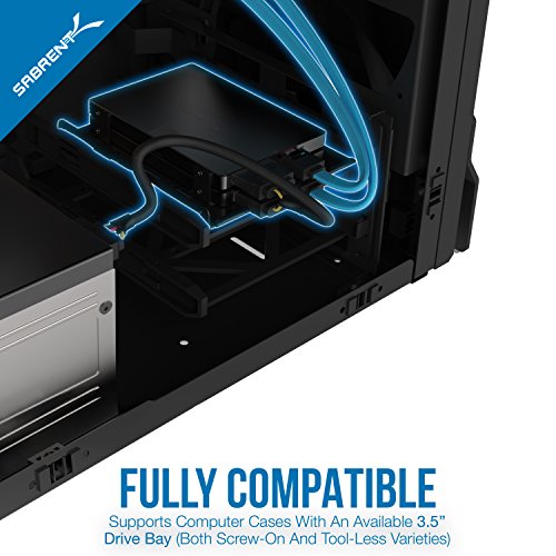 Sabrent Kit de Montaje de Disco Duro Interno 3.5'' a x2 SSD / 2.5'' [Cables eléctricos y SATA incluidos] (BK-HDCC)