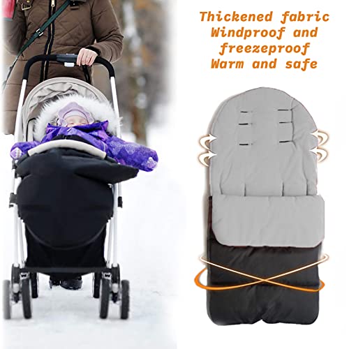 Saco para Silla de Paseo,Sacos Carrito Bebe,Sacos de Abrigo para Carritos Impermeable y Transpirable,Sacos Carrito Bebe Invierno Extraíble,Saco Polar Universal Para Silla de Cochecito (B)