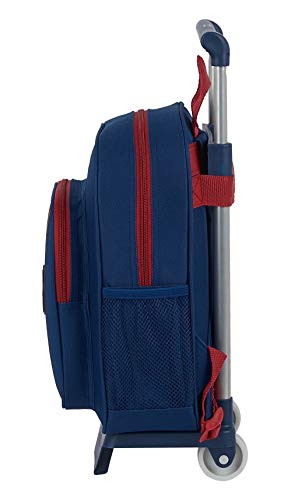 Safta 612029020 Mochila pequeña ruedas, carro, trolley FC Barcelona