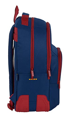 Safta 612029773 Mochila doble con cantoneras adaptable a carro FC Barcelona