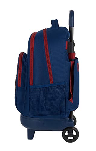 Safta 612029918 Mochila grande con ruedas carro, Trolley FC Barcelona