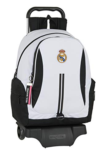 Safta 612054313 Mochila grande ruedas, carro, trolley Real Madrid CF