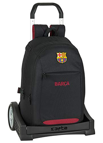 Safta Mochila Escolar con Carro Evolution Incluido de FC Barcelona