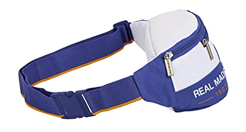 safta Real Madrid, Riñonera Unisex niños, Azul/Blanco, Modelo