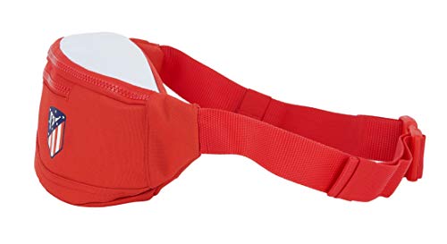 safta Riñonera con Bolsillo Exterior de Atco. de Madrid Femenino, 230x90x120mm, rojo/blanco