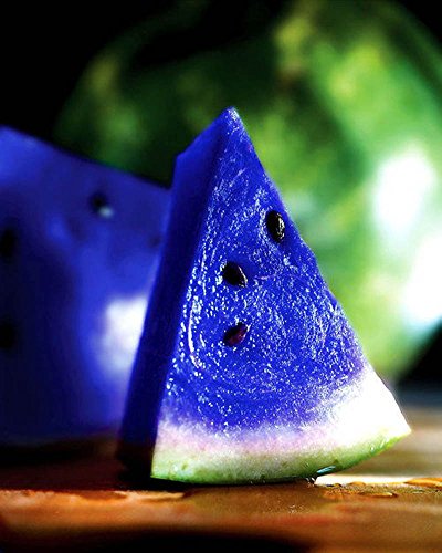 Sale! 30 PCS / Semillas bolsa azul Carne de sandía Semillas de melón de agua Bonsai planta semillas no OGM frutos comestibles Negro