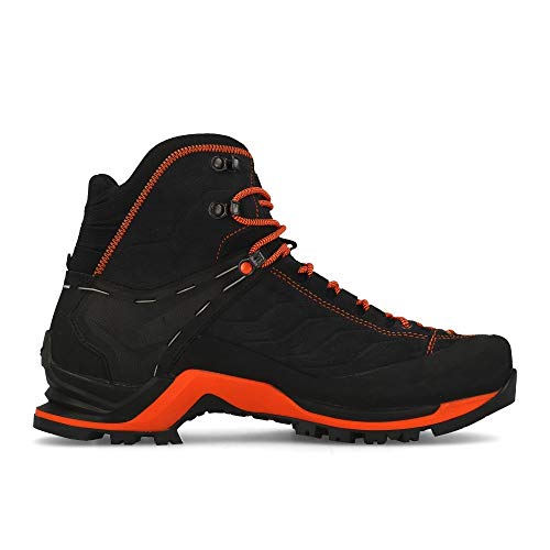 Salewa MS Mountain Trainer Mid Gore-TEX Botas de Senderismo, Asphalt/Fluo Orange, 45 EU