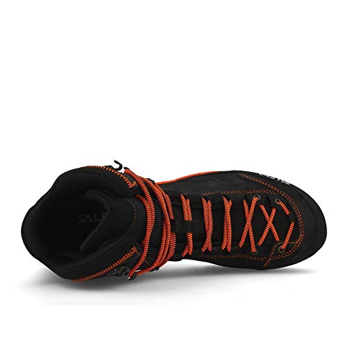 Salewa MS Mountain Trainer Mid Gore-TEX Botas de Senderismo, Asphalt/Fluo Orange, 45 EU