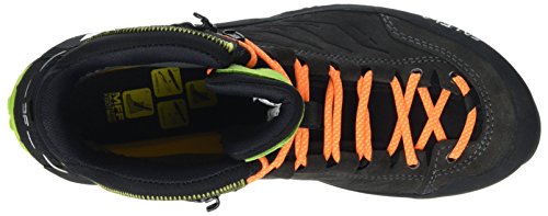 Salewa MS Mountain Trainer Mid Gore-TEX Botas de Senderismo, Black/Sulphur Spring, 46 EU