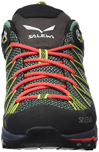 Salewa WS Mountain Trainer Lite Gore-TEX Zapatos de Senderismo, Feld Green/Fluo Coral, 38 EU