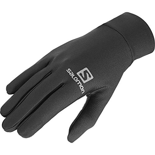 Salomon Agile Warm Glove Guantes de carrera de montaña/senderismo Hombre, Negro (Black), XS