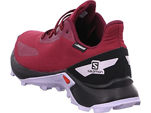 Salomon Alphacross Blast Climasalomon Waterproof (impermeable) unisex-niños Zapatos de trail running, Violeta (Plum Caspia/Black/Purple Heather), 37 EU
