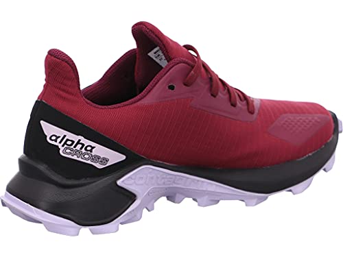 Salomon Alphacross Blast Climasalomon Waterproof (impermeable) unisex-niños Zapatos de trail running, Violeta (Plum Caspia/Black/Purple Heather), 37 EU