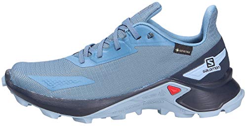 Salomon Alphacross Blast GTX, Zapatillas De Trail Running Impermeables Mujer, Azul (Copen Blue/Navy Blazer/Ashley Blue), 39 1/3 EU