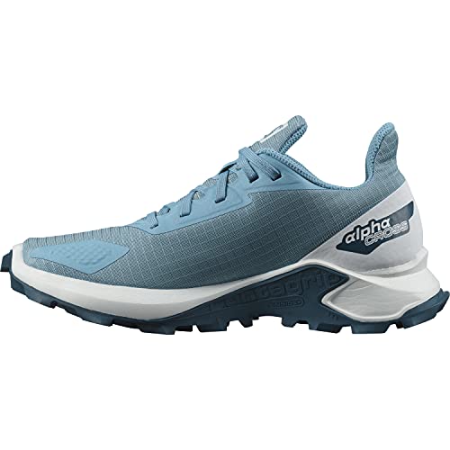 Salomon Alphacross Blast unisex-niños Zapatos de trail running, Azul (Delphinium Blue/White/Legion Blue), 33 EU