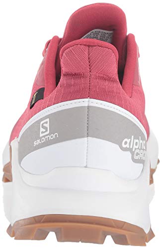 Salomon ALPHACROSS GTX W, Zapatillas de Trail Running Mujer, Rojo Garnet Rose White Gum1a, 45 1/3 EU